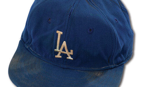 Wayne Los Angeles Dodgers Professional Model Game Worn Cap(Helms/LA84 collection)